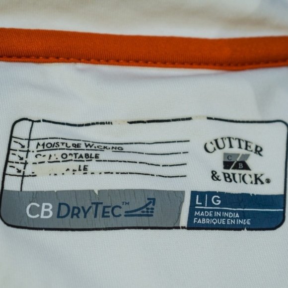 Cutter & Buck Sky Blue Argyle L/S V-Neck Top - Picture 6 of 8